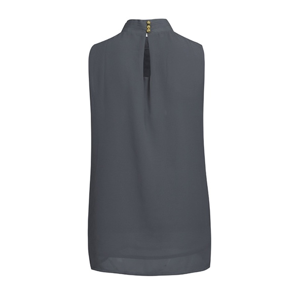 NWT Double Chiffon Sleeveless Blouse - Picture 7 of 7